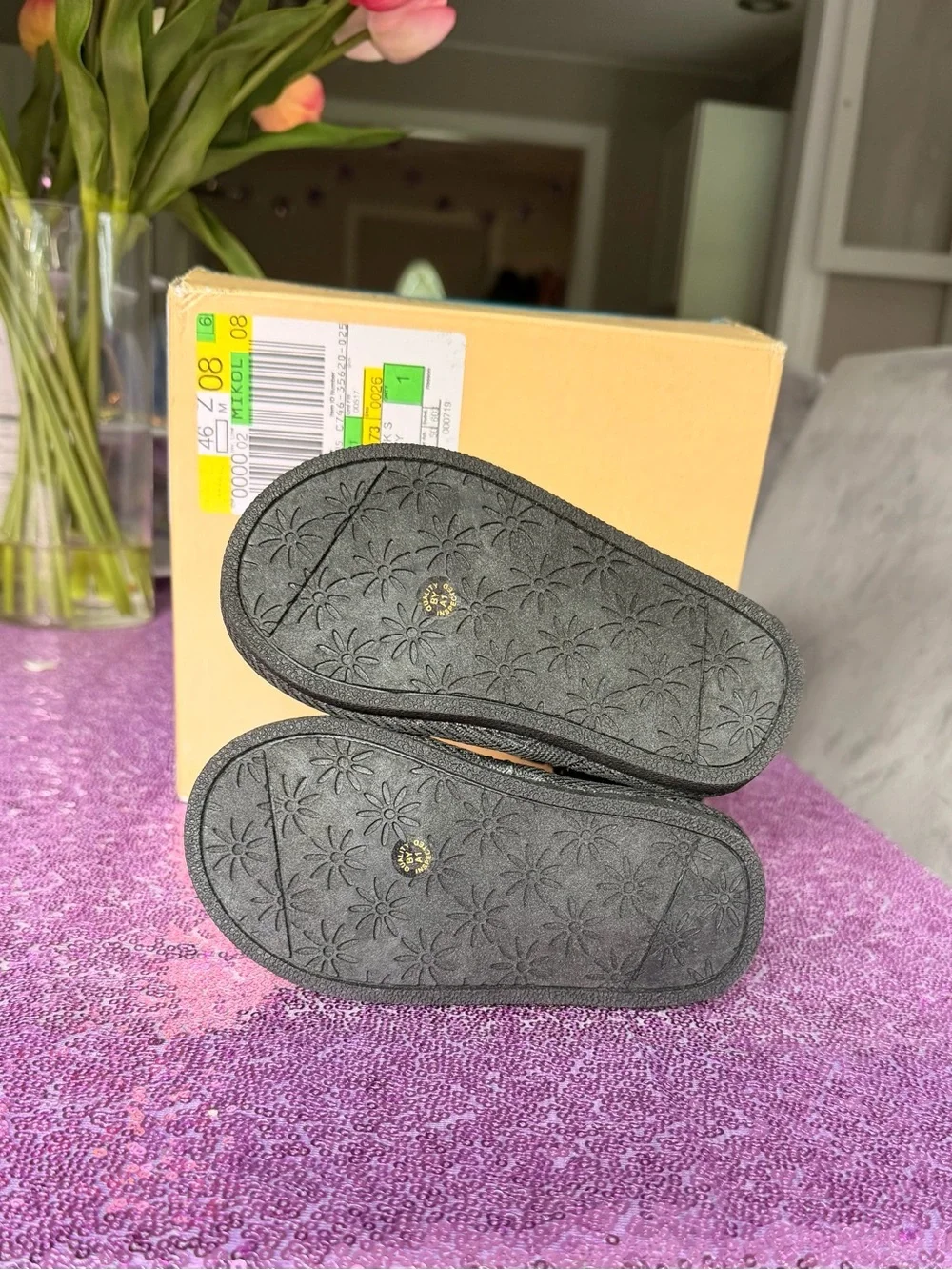 Toddler Black Star Boots - 6M